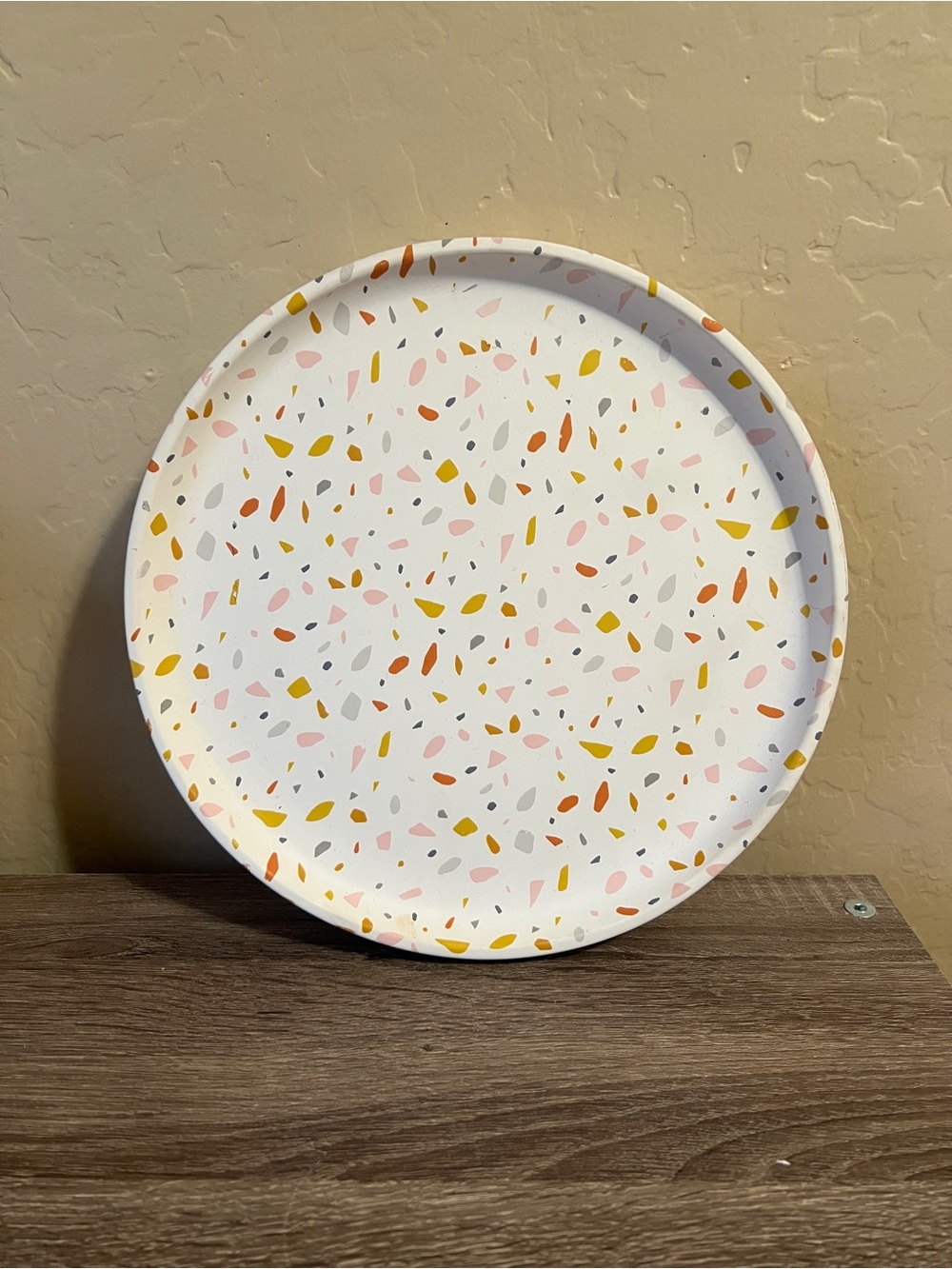 Target Bullseye Ceramic Tray Fall Thanksgiving Speckled Round 10” NWT